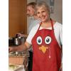 imageTstars Turkey Cooking Team Apron  Funny Thanksgiving Kitchen Apron with Pockets for Men ampamp Women Holiday ChefsTurkey  Red
