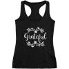 imageTstars Grateful Shirt Fall Top Cute Thanksgiving Racerback Tank TopBlack