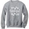 imageTstars Grateful Shirt Fall Top Cute Thanksgiving Women SweatshirtGray