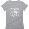 imageTstars Grateful Shirt Fall Top Cute Thanksgiving Women TShirtGray