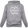 imageTstars Grateful Sweatshirt Fall Top Cute Thanksgiving Women HoodieGray