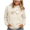 imageTstars Infinity Love Horse Hoodie for Women and Teen Girls Equestrian Horseback Riding Gift Idea Sweatshirt with HorsesCream