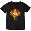 imageTstars Little Turkey Thanksgiving Holiday Shirt Cute Youth Kids TShirtBlack
