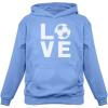 imageTstars Love Soccer Hoodie  Sporty Hoodies for Women ampamp Teen Girls  Apparel Gift Idea for Coaches Fans PlayersCalifornia Blue