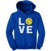 imageTstars Love Softball Hoodie for Kids and Girls  Gift for Players Fans and Teams  Pullover with Soft Ball PrintBlue
