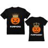 imageTstars Pumpking ampamp Pumpqueen Halloween TShirt Set  His and Hers Matching Outfit for Couples Husband WifePumpking Black  Pumpqueen Black