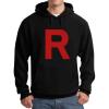 imageTstars Team Rocket Hoodie for Men  Anime R Logo Sweatshirt  Halloween or Group Themed OutfitBlack