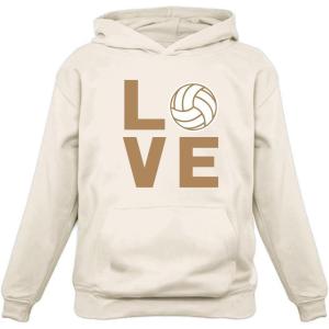 imageTstars Volleyball Hoodies Gifts for Teen Girls Women Fans Team Players Love Sweatshirt HoodieCream