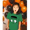 imageFrankenstein Halloween Shirt for Kids  Cute Tee with Spooky Expression Fun Gift for Boys and Girls TrickorTreatFrankenstein  Green