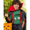 imageFrankenstein Halloween Shirt for Kids  Cute Tee with Spooky Expression Fun Gift for Boys and Girls TrickorTreatFrankenstein  Green