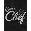 imageTstars Funny Sous Chef Apron for Cooking Lovers  Culinary Grilling Gift for Dad Mom Husband Wife BBQ Cooks One Size BlackBlack