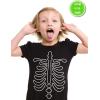 imageTstars Glow in The Dark Skeleton Shirt JackoLantern Pumpkin Halloween Kids Tshirts 2T Black