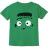 imageFrankenstein Halloween Shirt for Kids  Cute Tee with Spooky Expression Fun Gift for Boys and Girls TrickorTreatFrankenstein  Green