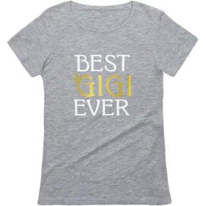 imageTstars Mothers Day  Best Gigi Ever  Best Gift for Grandma Women TShirtGray