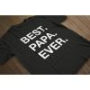 imageTstars Best Dad Ever Shirt Gifts for Dads Fathers Day Papa Grandpa Shirts for MenBest Papa  Black