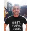 imageTstars Best Dad Ever Shirt Gifts for Dads Fathers Day Papa Grandpa Shirts for MenBest Papa  Black