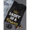 imageTstars Father and Daughter Matching Outfits Gifts for Dad Daddy and Me Shirts Set Daddy Black XXLargeDaughter Lavender 4T