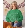imageTstars Grandma Christmas Sweatshirt Nana Grandmother Gifts Ugly Xmas Holiday Sweatshirts for WomenGrandma  Green