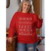 imageTstars Grandma Christmas Sweatshirt Nana Grandmother Gifts Ugly Xmas Holiday Sweatshirts for WomenGrandma  Red