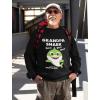imageTstars Grandpa Shark Doo Doo Doo Baby Shark Papa SweatshirtGray