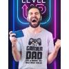 imageTstars Im a Gamer Dad TShirt Funny Gaming Shirt for Men Gift for Husband Dads or Video Game Lovers on Fathers DayBlack Print  Gray