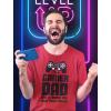 imageTstars Im a Gamer Dad TShirt Funny Gaming Shirt for Men Gift for Husband Dads or Video Game Lovers on Fathers DayBlack Print  Red
