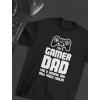 imageTstars Im a Gamer Dad TShirt Funny Gaming Shirt for Men Gift for Husband Dads or Video Game Lovers on Fathers DayWhite Print  Black