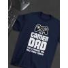 imageTstars Im a Gamer Dad TShirt Funny Gaming Shirt for Men Gift for Husband Dads or Video Game Lovers on Fathers DayWhite Print  Navy