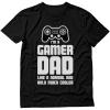 imageTstars Im a Gamer Dad TShirt Funny Gaming Shirt for Men Gift for Husband Dads or Video Game Lovers on Fathers DayWhite Print  Black