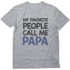 imageTstars My Favorite People Call Me Papa  Best Gift for Grandad TShirtGray