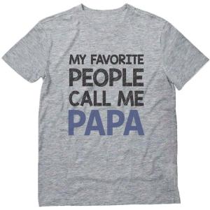 imageTstars My Favorite People Call Me Papa  Best Gift for Grandad TShirtGray