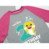 image2nd Birthday Baby Shark Shirt  34 Sleeve Baseball Tee Outfit for Toddler Boys and Girls Turning TwoPink