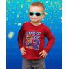 imagePaw Patrol Chase 2nd Birthday Long Sleeve TShirt  Gift for 2 Year Old Boys and Toddler KidsRed