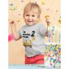 imageTstars Construction 2nd Birthday Outfit for Toddler Boys  Im Digging Being 2 Shirt  Bulldozer Digger Truck TeeGray