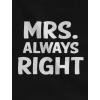 imageTstars Mr Right Mrs Always Right Husband ampamp Wife Funny Matching Couple TShirt SetMr Black  Mrs Black