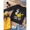 imageTstars Paw Patrol Rubble 2nd Birthday Tractor Toddler Kids Long Sleeve TShirtBlack
