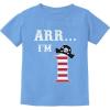 imageTstars ARR Im 1 Pirate 1st Birthday Shirt  Fun One Year Old Tee for Infant Boys Cute Party Outfit for KidsCalifornia Blue