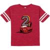 imageTstars TeeStars  2nd Birthday Race Car Party 2 Year Old Boy Toddler Jersey TShirt 3T Red