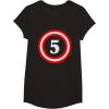 imageCaptain 5th Birthday  Gift for Five Years Old Youth Kids TShirtBlack