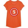imageCaptain 5th Birthday  Gift for Five Years Old Youth Kids TShirtOrange