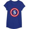 imageCaptain 5th Birthday  Gift for Five Years Old Youth Kids TShirtRoyal Blue
