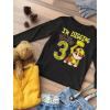 imagePaw Patrol Rubble 3rd Birthday Long Sleeve Shirt for Toddler Boys  Im Digging Being 3 Gift Tee for Three Year OldBlack