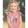 imagePaw Patrol Skye Toddler Birthday Girl Tee  Gift Idea for 3 or 4 Year Old Girls  Ruffle Sleeve Party TopBubbles Ruffle  Mauvelous