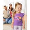 imagePaw Patrol Skye Toddler Birthday Girl Tee  Gift Idea for 3 or 4 Year Old Girls  Ruffle Sleeve Party TopDaddy Ruffle  Lavender