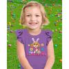 imagePaw Patrol Skye Toddler Birthday Girl Tee  Gift Idea for 3 or 4 Year Old Girls  Ruffle Sleeve Party TopEaster Ruffle  Lavender