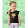 imagePaw Patrol Skye Toddler Birthday Girl Tee  Gift Idea for 3 or 4 Year Old Girls  Ruffle Sleeve Party TopSt Patrick Ruffle  Black