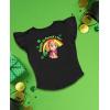 imagePaw Patrol Skye Toddler Birthday Girl Tee  Gift Idea for 3 or 4 Year Old Girls  Ruffle Sleeve Party TopSt Patrick Ruffle  Black