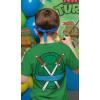 imageTMNT Party Tee for Boys  Cowabunga Ninja Turtles Pizza Shirt Gift for 4th 5th 6th Birthday Toddler KidsLeonardo  Green