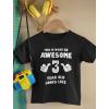 imageTstars 3rd Birthday Shirt What an Awesome 3 Year Old Looks Like Funny Kids TShirtPink
