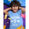 imageTstars 5th Birthday Shirt for Boys and Girls  Fun This is What an Awesome 5 Year Old Looks Like Kids TeeCalifornia Blue